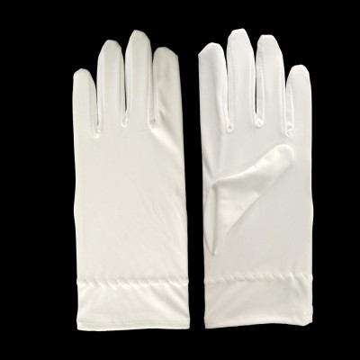 Microfiber White Jewelry Polishing Glove for Home and Car Cleaning