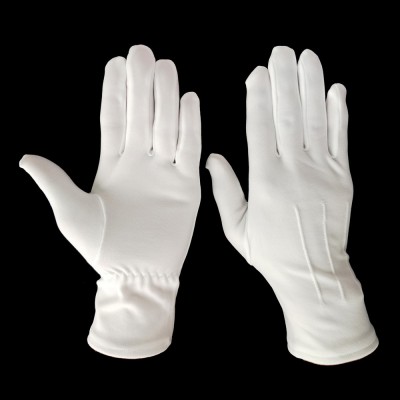 Protection Goods Fingerprint Proof Clean Polishing Salesman White Nylon Glove